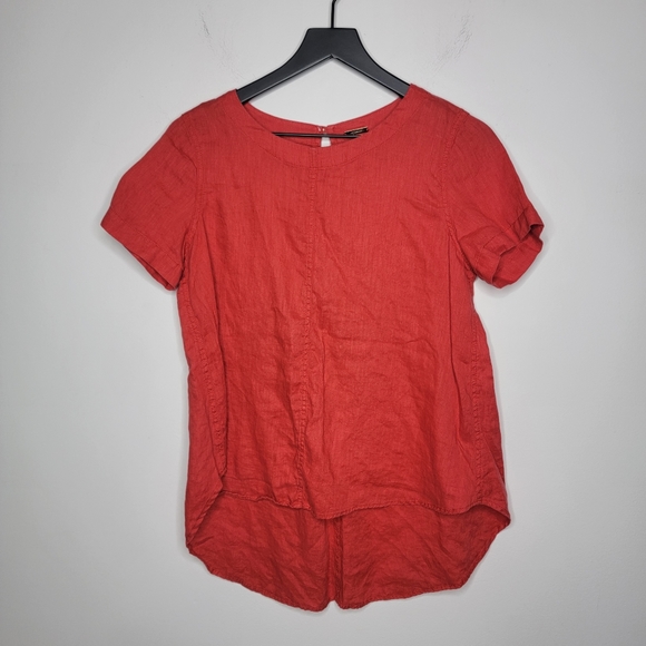 Magaschoni Tops - Magaschoni 100% Linen Top Size Small